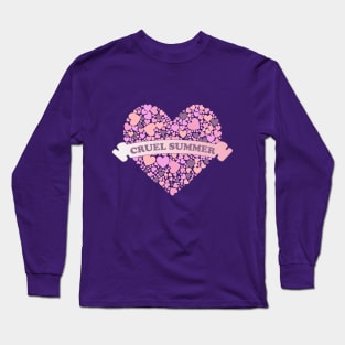 Cruel Summer Pink Hearts 3 Long Sleeve T-Shirt